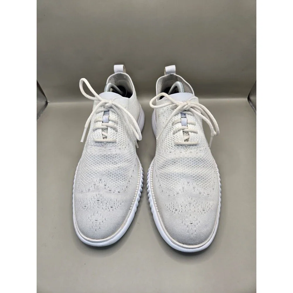 COLE HAAN 2.ZEROGRAND LASER WINGTIP Oxford Shoes Men's 9.5 White Casual c27570